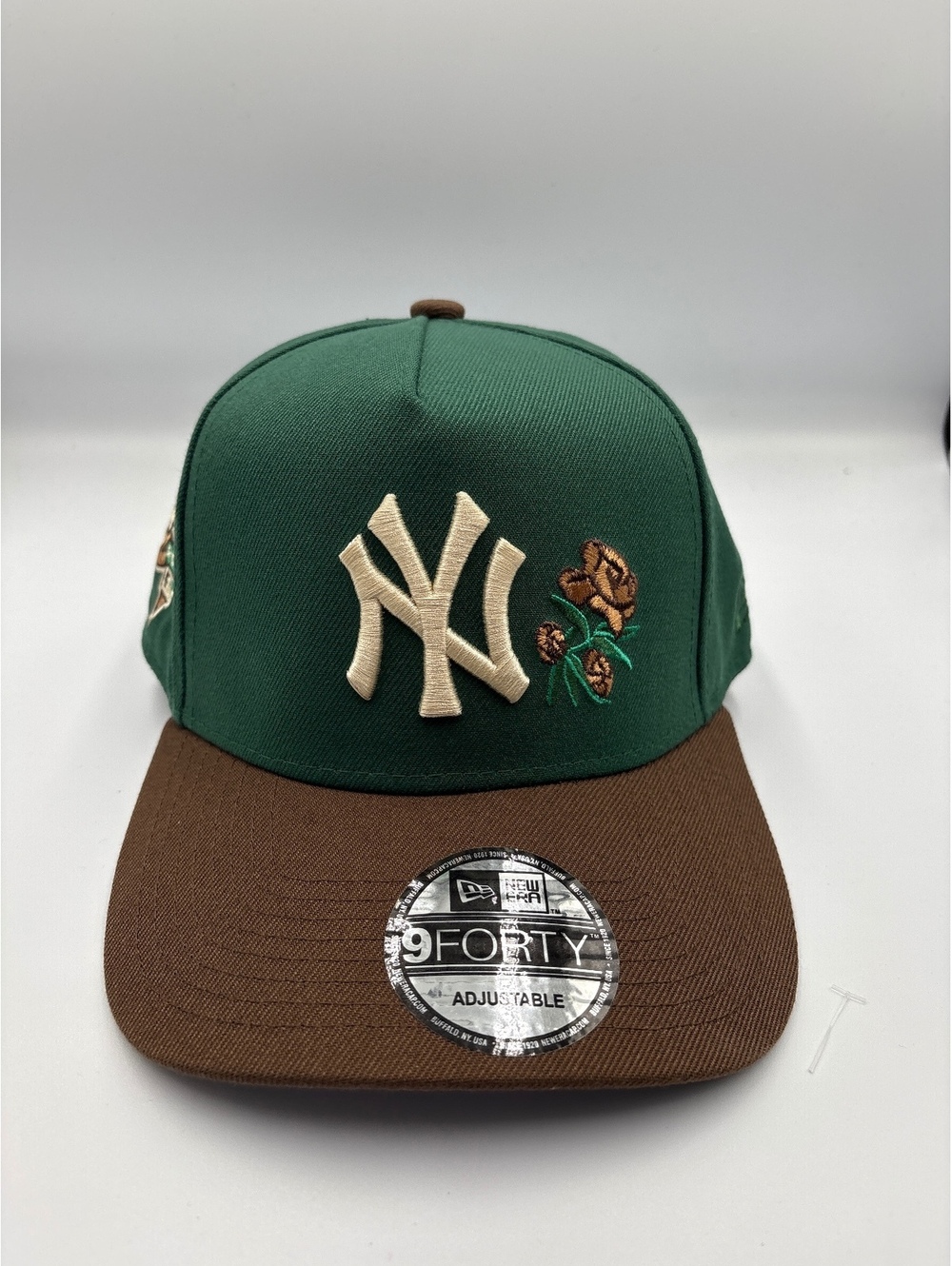 New Era 9FORTY Adjustable New York Yankees Green and Brown Baseball Cap